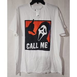 Ghost face ''Call me'' shirt men's Large